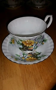 Vtg Royal Albert Summertime series dausy tea cup and sauser great cond Engla - Picture 1 of 3