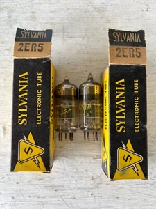 Two Sylvania 2ER5 NOS Tubes Tested - Picture 1 of 1