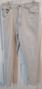 Ladies Sand Color Jeans-High Rise-Straight Leg-Stretch-Size 14-Bill Blass - Picture 1 of 3