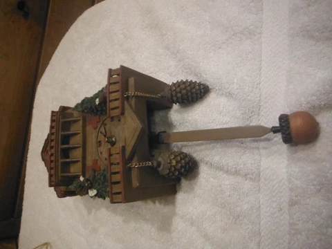 Bear Eagle Hunter cabin grandfather Cuckoo Clock Cover