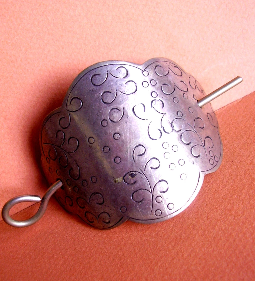 1794 / Fermaglio A Coda di Cavallo IN Metallo Argento - Immagine 1 di 1