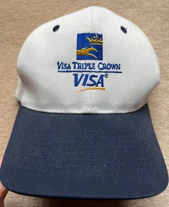Visa Triple Crown Ball Cap -Kentucky Derby-Preakness-Belmont -Horse Racing - Picture 1 of 4