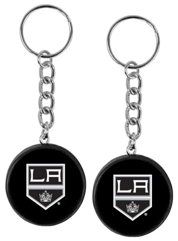 Los Angeles Kings Mini Hockey Puck Team Logo Keychain Set (2-PacK) Cover