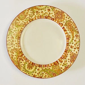 4 Speiseteller, 222 Fünfte Pkte SANGO Porzellan Porzellan beige grün rost orange rot - Bild 1 von 5