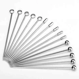 Edelstahl Cocktail Picks Martini Plektren Set (15 Stück) - Bild 1 von 4