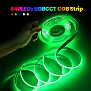 COB LED Tape Light Addressable RGBCCT DIY Home Theater/Architectural Lighting - Picture 1 of 10