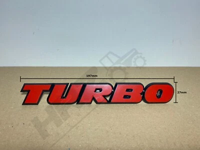 Turbo Schriftzug Fendt Motorhaube CASE IHC Kühlergrill 186500320010 Turbo Emblem - Bild 1 von 2