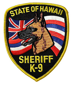 HAWAII SHERIFF K-9 PATCH PD8