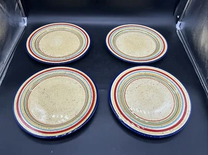 Set Of 4 Pfaltzgraff Sedona 11 3/4" Dinner Plates Hand Painted - Picture 1 of 9