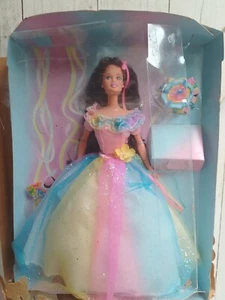1997 Happy Birthday Barbie Rainbow Dress Doll Toy - Brand New - Picture 1 of 14