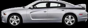 Rear Quarter Spikes Vinyl Graphics Decals Stripes for Dodge Charger 2011 to 2014 - Picture 1 of 1