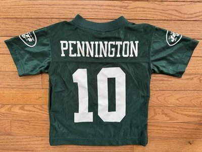 Camiseta NFL Nueva York Jets Chad Pennington Juvenil Niño Pequeño 4T Nuevas Etiquetas Foto 1 de 4