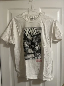Marvel Comics Super Hero X-Men Comic Book Men's White Graphic T Shirt Size L - Picture 1 of 3