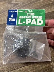 Realistic 8 Ohm Stereo High-power Handling L-Pad 40-978 - Picture 1 of 2