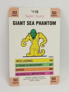 Monster in My Pocket Series 4 Super Scary Battle Cards #118 Giant Sea Phantom - Picture 1 of 3