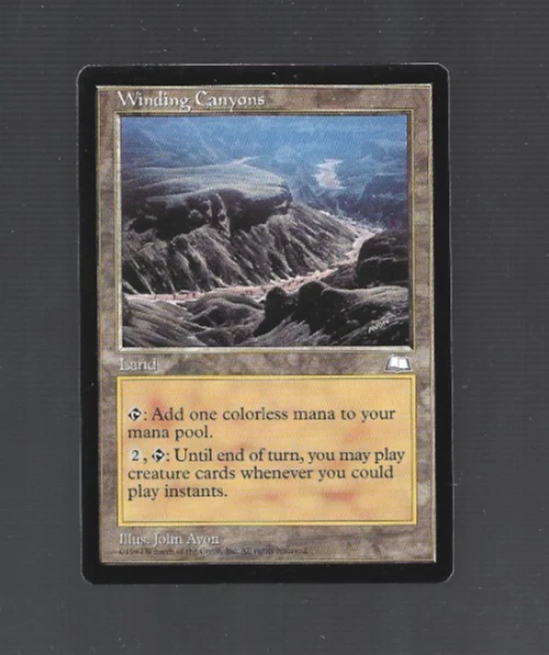 MTG, Winding Canyons, Weatherlight expansion,  Regular LP-mint - Image 1 of 2