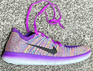 Nike Free RN Flyknit Hyper Purple para mujer talla 10.5us NUEVO 831070 500 raro - Imagen 1 de 8