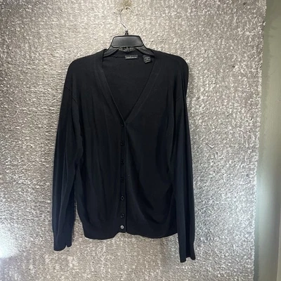 Suéter Moda International Para Mujer Seda Cachemira Negro XL Preppy Clásico Foto 1 de 4