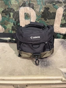Canon 100EG Camera Lens Gadget Bag Shoulder Strap, Waist Belt, Black Olive Green - Picture 1 of 4