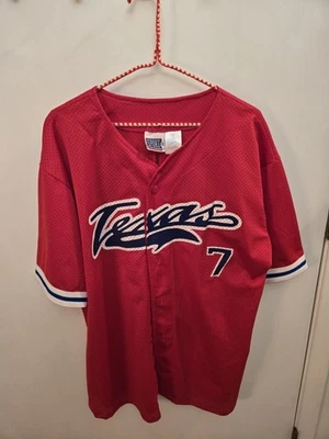 Sport Attack Texas Rangers Ivan 'Pudge' Rodriguez Jersey #7 Size Large VTG 2000 - Imagem 1 de 4
