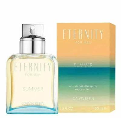 ETERNITY VERANO 2019 CALVIN KLEIN-EDT-HOMBRES-SPRAY-3,3 OZ-100 ML-AUTÉNTICO-FRANCIA Foto 1 de 2