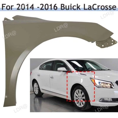 Fender Fit For 2014 2015 2016 Buick LaCrosse Primed (Front Passenger Right Side) Foto 1 de 4