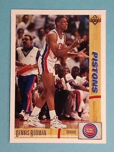 1991-92 Upper Deck Dennis Rodman Detroit Pistons #185 ๐ - Picture 1 of 2