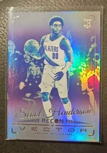 2023-24 Panini Recon Scoot Henderson Vector Rookie RC Trailblazers - Picture 1 of 2
