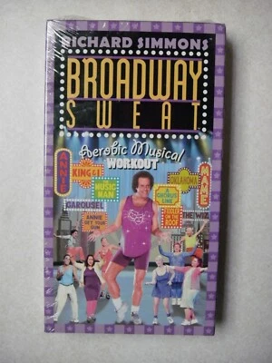 Richards Simmons Broadway Sweat-Aerobic Musical Workout VHS-SEALED - Image 1 of 4