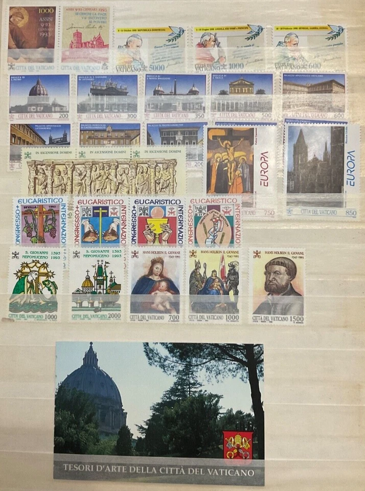 Vaticano 1993 annata completa mnh con libretto e posta aerea Foto 1 de 1