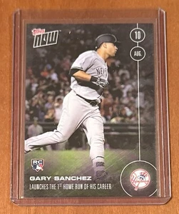 2016 TOPPS NOW #341 GARY SANCHEZ - 1ST CAREER HOME RUN - Imagen 1 de 2