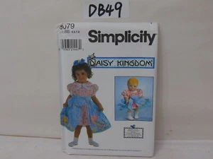 UNCUT SIMPLICITY DAISY KINGDOM PATTERN 8079 GIRL & DOLL DRESS SZ BB 5,6,7,8  NEW - Picture 1 of 3