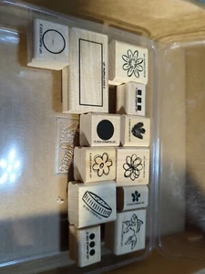 Stampin' Up! Wood Block Stamps Scrapbooking Cardmaking LOT of 12 Stamp Kits - Bild 1 von 6