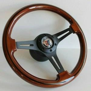 Steering Wheel fits For BMW  Alpina Wood Black E24 E28 E30 E32 E34 Wooden 86-92 - Picture 1 of 10