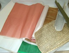 Vintage DOLLS HOUSE Decorating Sheets - Brick, Stone, Tiles, Wood, Crazy Paving
