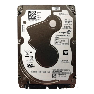Seagate Ultrathin 500GB ST500LT032 5400 RPM SATA III 2.5" Hard Disk Drive 5mm - Image 1 of 3