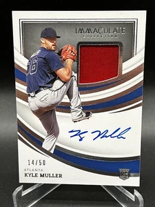 2022 immaculate baseball Kyle Muller rookie patch auto holo silver 14/50 RPA - Picture 1 of 2