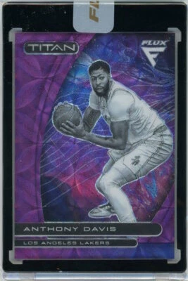2020-21 Panini Flux Basketball Purple Scope Prizm #3 Anthony Davis #25/38 - Image 1 of 2
