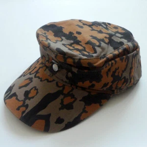 WWII German M43 Oak Camo Field Cap Hat Cotton Size 58cm / US 7-1/4 - Picture 1 of 5