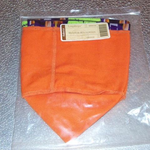 Longaberger Orange HOSTESS HALLOWEEN Basket Liner ~Made in USA~ New Ships FREE! Cover