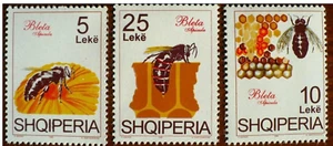 ALBANIE abeilles, bees, abejas Yvert N°2322/24**. MNH. Dentelé, perforate - Picture 1 of 1