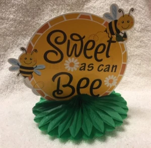 SWEET AS CAN BEE Babyparty Party TISCH MITTELSTÜCKE 6 Stück Hummel Honigtopf - Bild 1 von 6