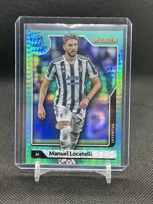 2021-22 Topps Merlin  UCL - Aqua Prism Refractor #133 Manuel Locatelli - Image 1 of 2