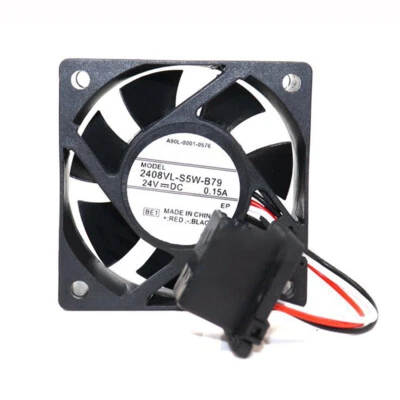 Cooling Fan for Fanuc 60*60*20MM 3-Pin DC24V 0.15A A90L-0001-0576 2408VL-S5W-B79 - Image 1 of 4