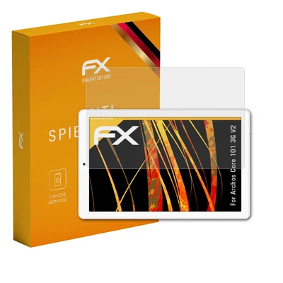 atFoliX 2x Displayfolie für Archos Core 101 3G V2 Schutzfolie matt&stoßfest - Bild 1 von 4