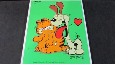 De colección - Rompecabezas de madera Playskool - Garfield y Oddie - 7 piezas - 1978 Foto 1 de 4