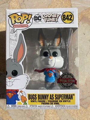 Funko Pop! Bugs Bunny as Superman #842 (Special Edition) Looney Tunes - Imagen 1 de 4