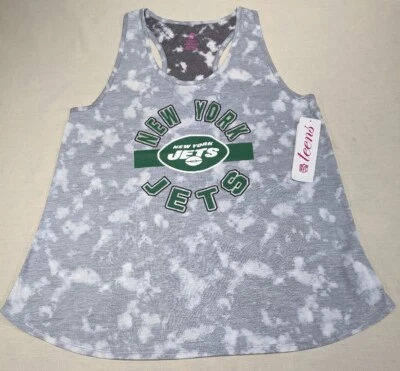 Camiseta sin mangas NFL-TEEN APPAREL Jr's gris tie-dye NY JETS espalda deportiva talla XL (15/17) NUEVA CON ETIQUETAS Foto 1 de 4