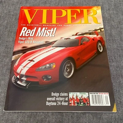 Viper Quarterly Magazine Spring Issue 2000 Dodge Viper Mag Volume 6 #2 Red Mist! - Image 1 of 4