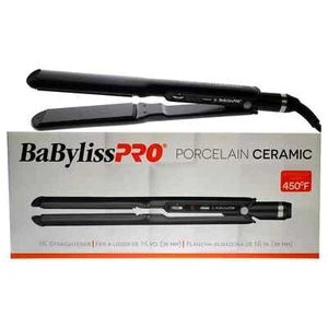 NEW BABYLISS PRO 450° PORCELAIN CERAMIC 1.5 FLAT IRON HAIR STRAIGHTENER BP9559UC - Picture 1 of 4